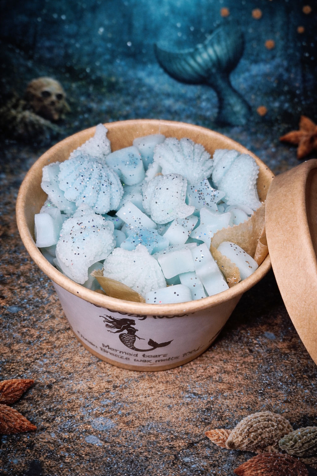 Mermaid tears wax melt tub