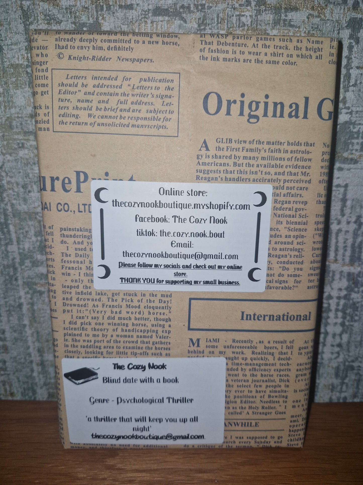 Blind date with a book