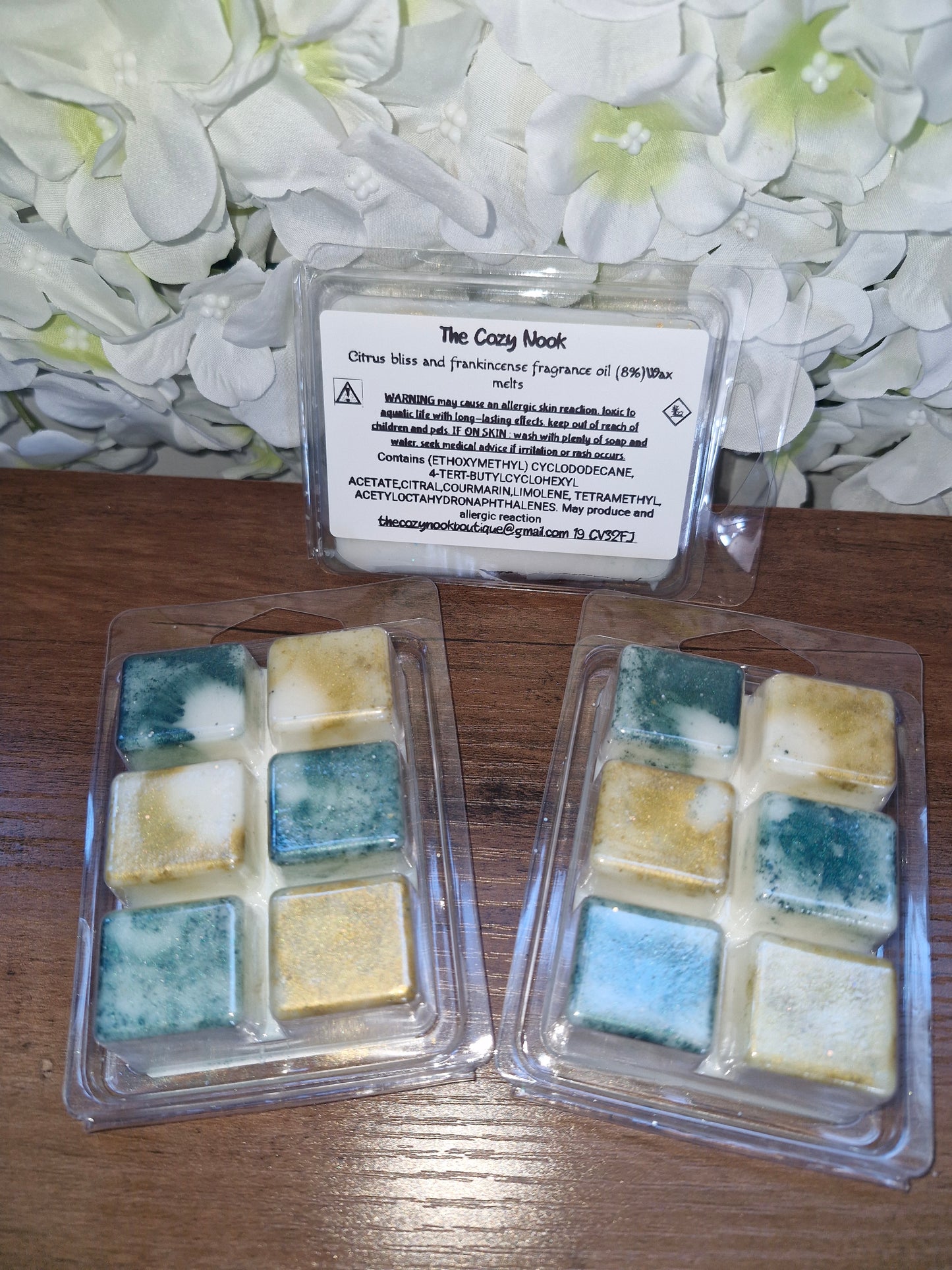 Citrus bliss and frankincense clam shell